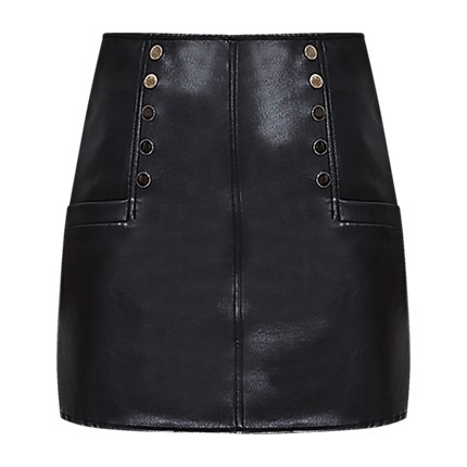 shop online Faux Leather Zip Back Skirt shop online Faux Leather Zip Back Skirt