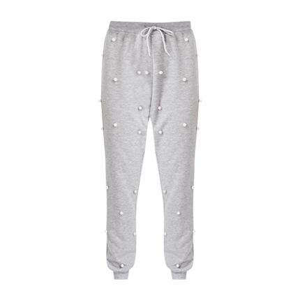 shop Pearl Beading Heathered Knit Sweatpants online shop Pearl Beading Heathered Knit Sweatpants online