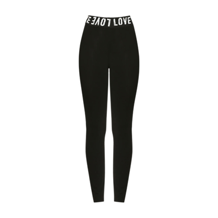 shop online Slogan Print Stretchy Skinny Leggings shop online Slogan Print Stretchy Skinny Leggings