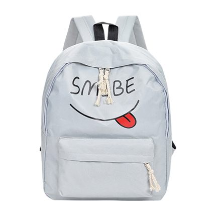 shop Letter Print Canvas Backpack With Pocket online shop Letter Print Canvas Backpack With Pocket online