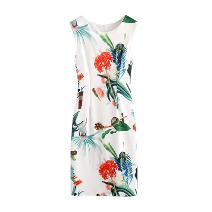 shop online Random Jungle Print Sheath Dress shop online Random Jungle Print Sheath Dress
