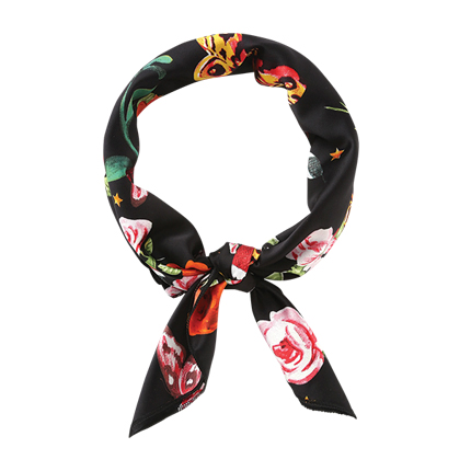 shop online Flower & Butterfly Print Bandana shop online Flower & Butterfly Print Bandana