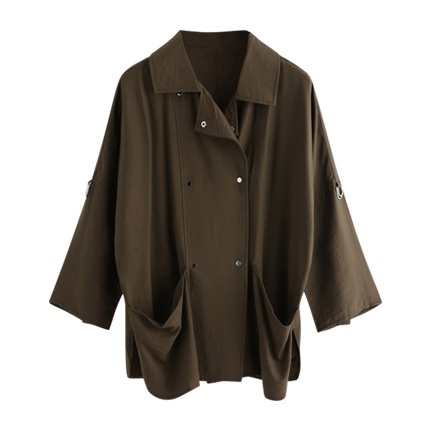 shop online Rolled Sleeve Dolphin Hem Jacket shop online Rolled Sleeve Dolphin Hem Jacket