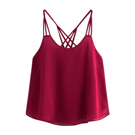 shop Lattice Back Cami Top online shop Lattice Back Cami Top online