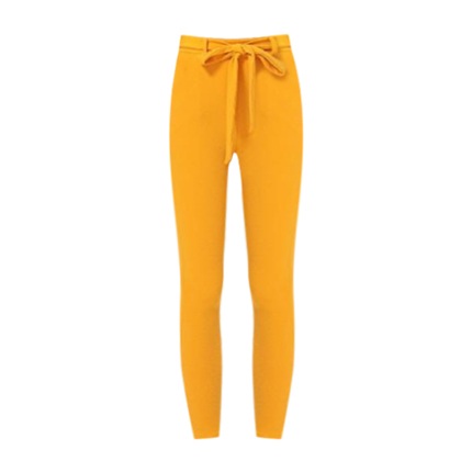 shop online SHEIN Self Tie Solid Skinny Pants shop online SHEIN Self Tie Solid Skinny Pants