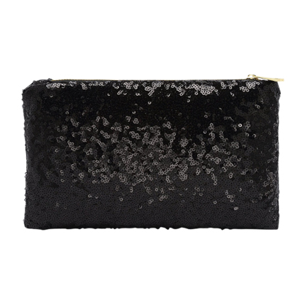 shop online Black Zipper Sequined Clutch Bag shop online Black Zipper Sequined Clutch Bag