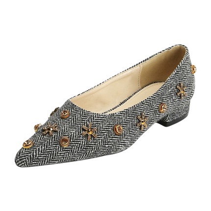 shop Zigzag Pointed Toe Ballet Flats online shop Zigzag Pointed Toe Ballet Flats online