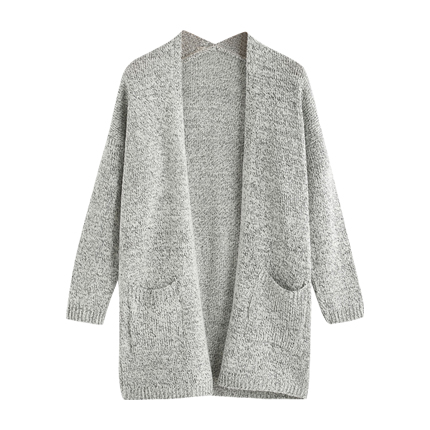 shop online Drop Shoulder Marled Slub Cardigan shop online Drop Shoulder Marled Slub Cardigan