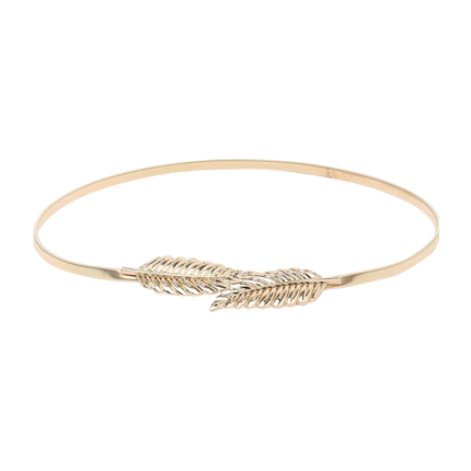 shop online Leaf Buckle Golden Metal Elastic Belt shop online Leaf Buckle Golden Metal Elastic Belt
