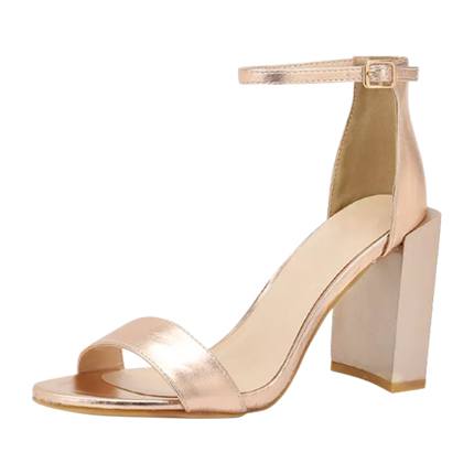 mft couture chunky heels with ankle loop