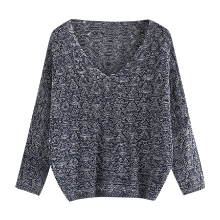 shop online V Neckline Open Knit Sweater shop online V Neckline Open Knit Sweater