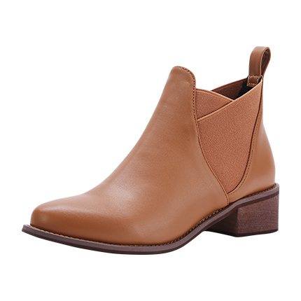 shop online Almond Toe Cork Heeled PU Boots shop online Almond Toe Cork Heeled PU Boots
