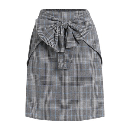 shop Checked Bow Front Skirt online shop Checked Bow Front Skirt online