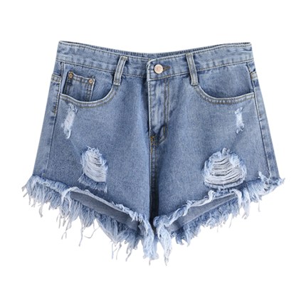 shop online Distressed Tassel Denim Shorts shop online Distressed Tassel Denim Shorts
