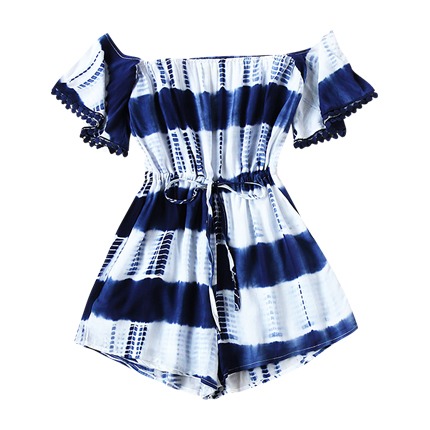 shop online Bardot Tie-dye Drawstring Waist Playsuit shop online Bardot Tie-dye Drawstring Waist Playsuit