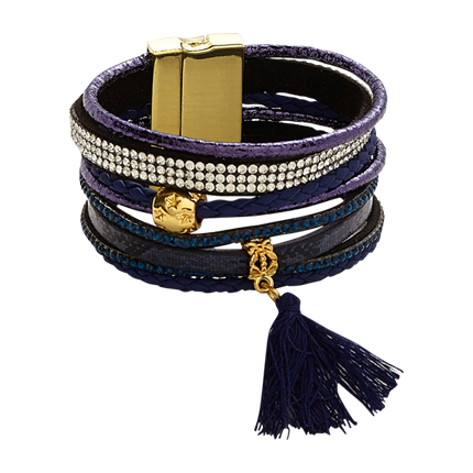 shop online Tassel And Rhinestone Detail Layered Bracelet shop online Tassel And Rhinestone Detail Layered Bracelet