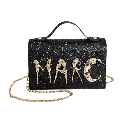 shop online Glitter Decor Chain Crossbody Bag shop online Glitter Decor Chain Crossbody Bag