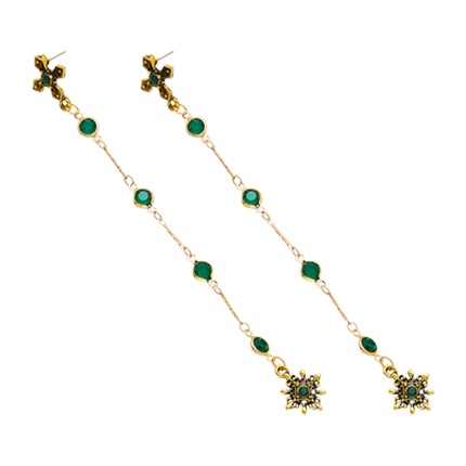 shop Cross Top Drop Earrings With Rhinestone online shop Cross Top Drop Earrings With Rhinestone online