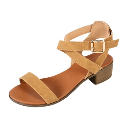 shop online Strappy Ankle Low Block Heel TAN shop online Strappy Ankle Low Block Heel TAN