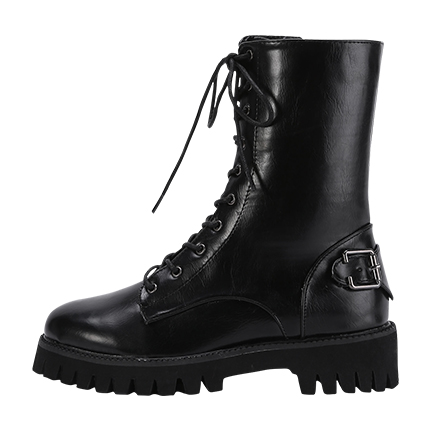 shop online Buckle Detail Lace Up Boots shop online Buckle Detail Lace Up Boots