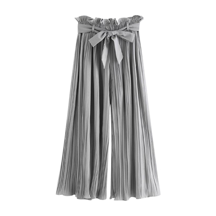 shop Ruffle Waist Belted Pleated Pants online shop Ruffle Waist Belted Pleated Pants online