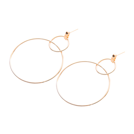 shop online Gold Double Hoop Earrings shop online Gold Double Hoop Earrings