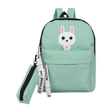 shop Cartoon Print Backpack With Pencil Case online shop Cartoon Print Backpack With Pencil Case online