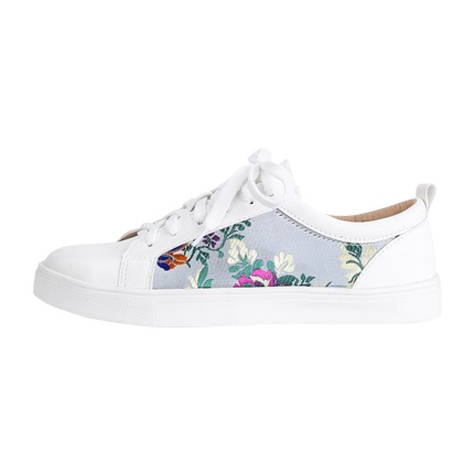 shop Flower Embroidery Lace Up Trainers online shop Flower Embroidery Lace Up Trainers online