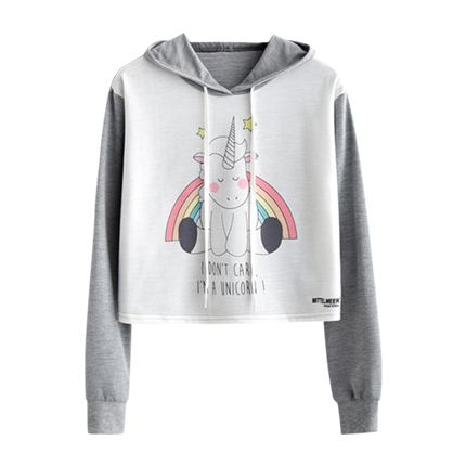 shop online Contrast Sleeve Graphic Print Hoodie shop online Contrast Sleeve Graphic Print Hoodie