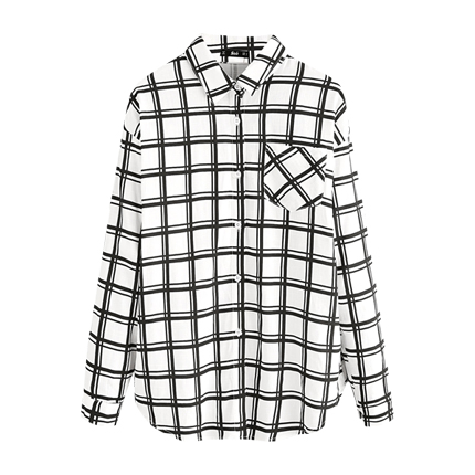 shop Single Pocket Roll Tab Sleeve Grid Shirt online shop Single Pocket Roll Tab Sleeve Grid Shirt online