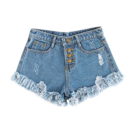shop Frayed Hem Denim Shorts online shop Frayed Hem Denim Shorts online