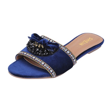 shop online Bow Decorated Flat Sandals With Crystal shop online Bow Decorated Flat Sandals With Crystal