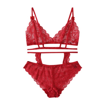 shop Scalloped Lace Harness Bralette & Pantie Lingerie Set online shop Scalloped Lace Harness Bralette & Pantie Lingerie Set online