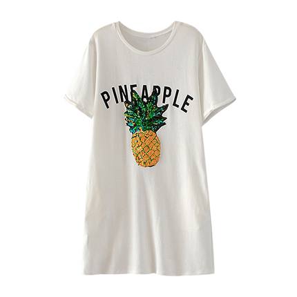 shop online Sequin Embroidery Tee Dress shop online Sequin Embroidery Tee Dress