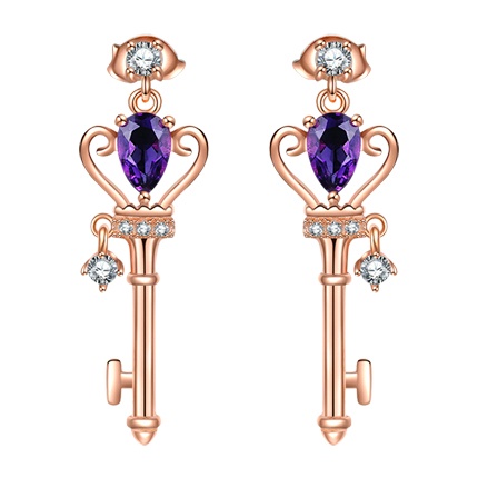 shop Crown Key Stud Earring online shop Crown Key Stud Earring online