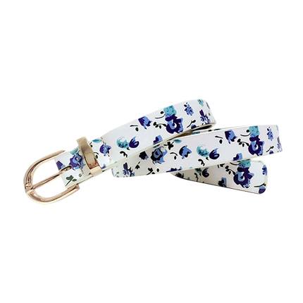 shop Flower Pattern Lady Belts With Metal Loop online shop Flower Pattern Lady Belts With Metal Loop online