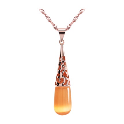 shop Cat's Eye Stone Pendant Necklace online shop Cat's Eye Stone Pendant Necklace online