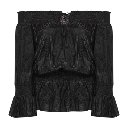 shop Attention Please Black Off Shoulder Top online shop Attention Please Black Off Shoulder Top online