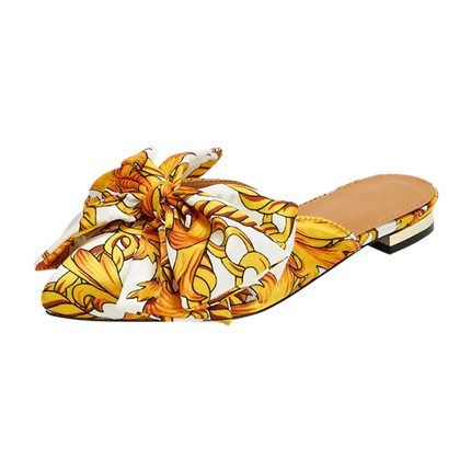shop Bow Tie Point Toe Mule Flats online shop Bow Tie Point Toe Mule Flats online