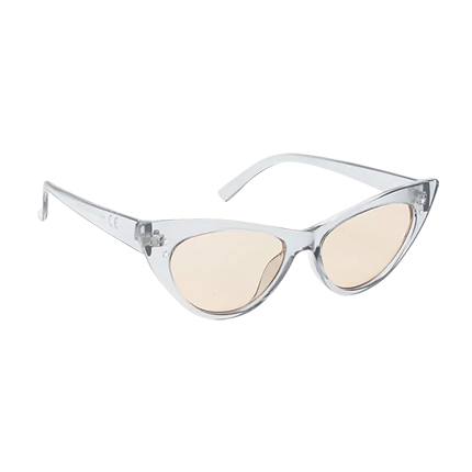 shop Transparent Frame Tinted Lens Cat Eye Sunglasses online shop Transparent Frame Tinted Lens Cat Eye Sunglasses online