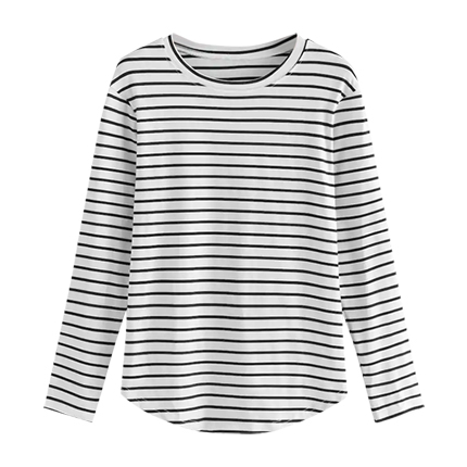 shop White Elbow Patch Striped T-Shirt online shop White Elbow Patch Striped T-Shirt online