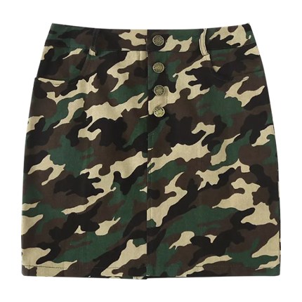 shop Single Breasted Camo Skirt online shop Single Breasted Camo Skirt online