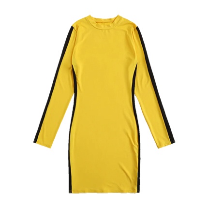 shop Contrast Panel Side Sheath Dress online shop Contrast Panel Side Sheath Dress online