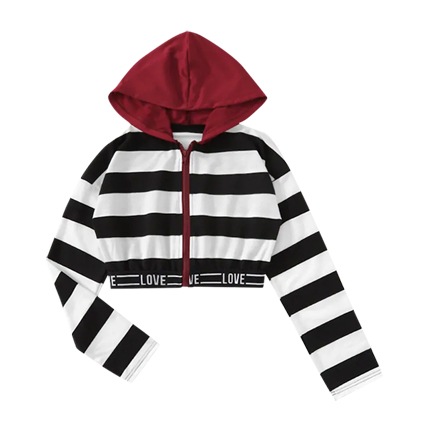 shop Striped Letter Print Tee online shop Striped Letter Print Tee online