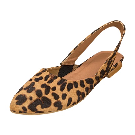 slingback leopard flats