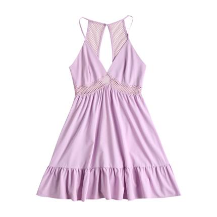 shop Lattice Eyelet Ruffle Mini Dress online shop Lattice Eyelet Ruffle Mini Dress online