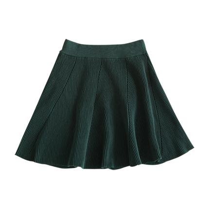 shop Solid Color Flare Skirt online shop Solid Color Flare Skirt online