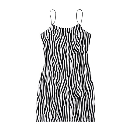 shop Zebra Print Fitted Cami Dress online shop Zebra Print Fitted Cami Dress online