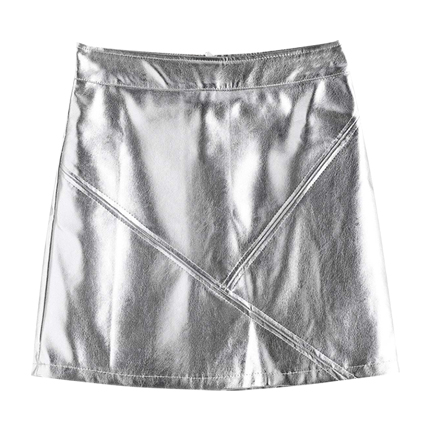 shop Metallic Mini A Line Skirt online shop Metallic Mini A Line Skirt online