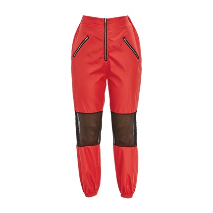 shop Zippered Mesh Insert Jogger Pants online shop Zippered Mesh Insert Jogger Pants online